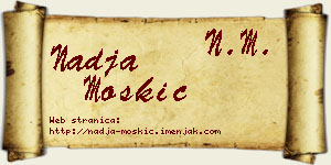 Nadja Moskić vizit kartica
